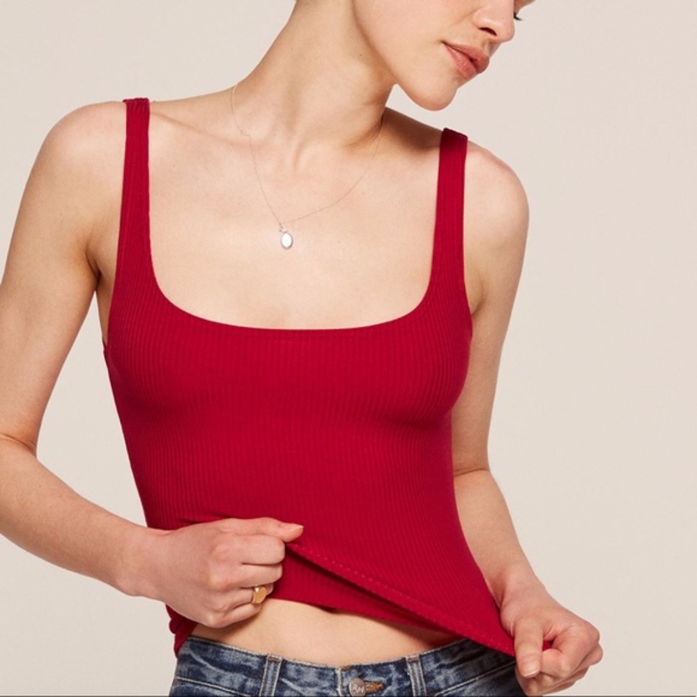 Reformation Cherry Red Tank Top